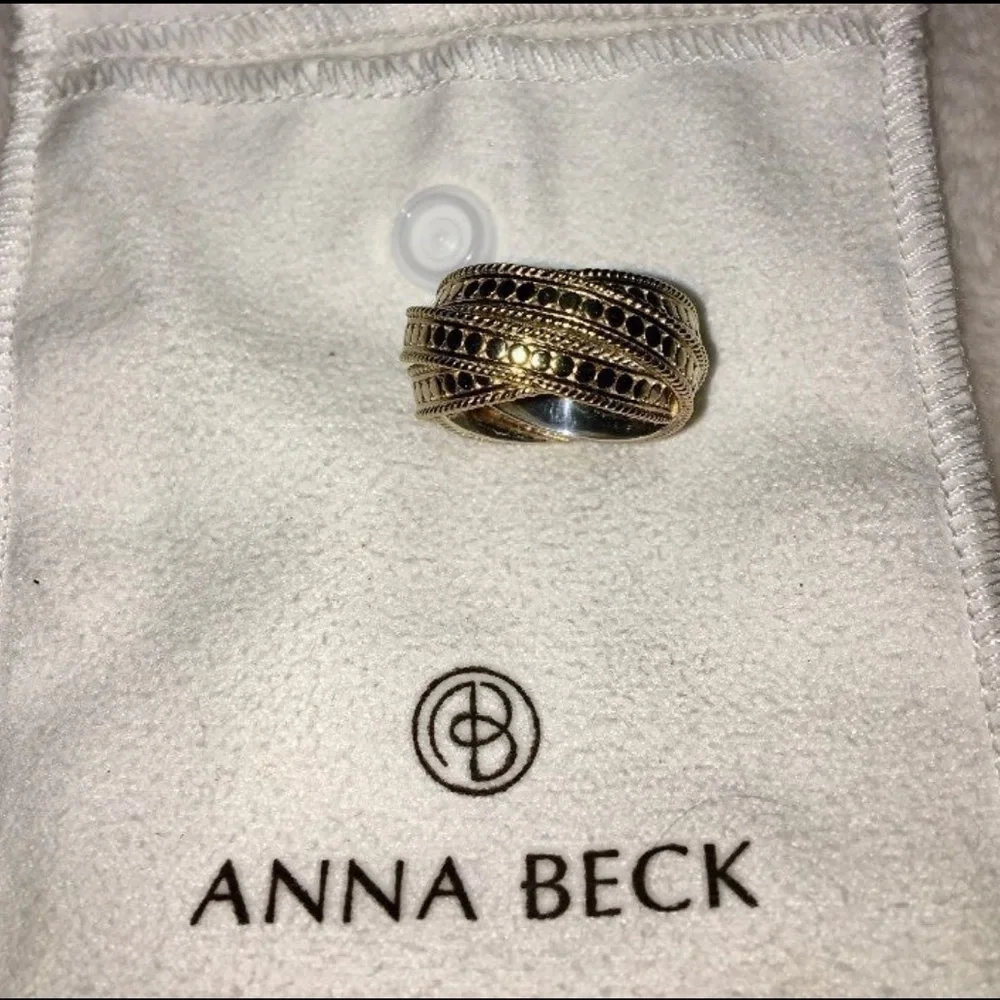 Anna Beck Twist Ring 925 18k GP